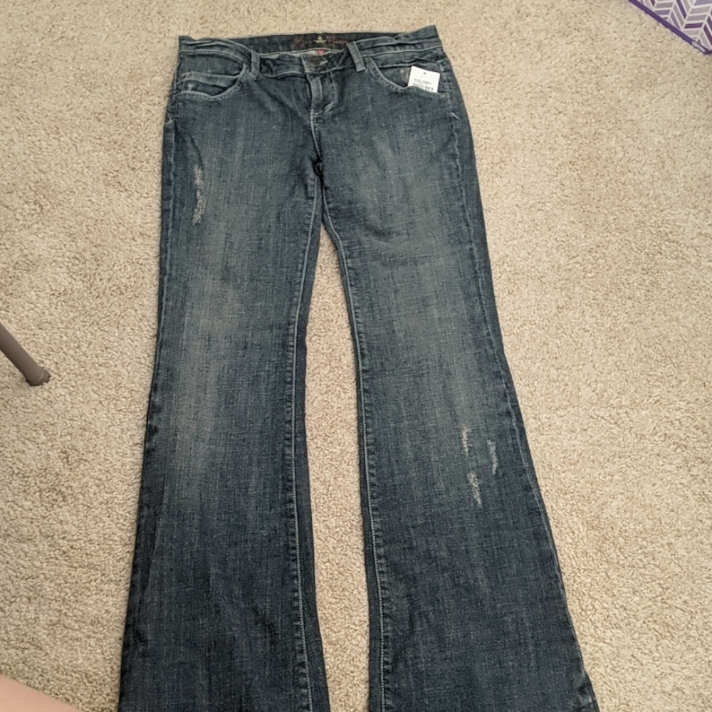 Distressed jeans